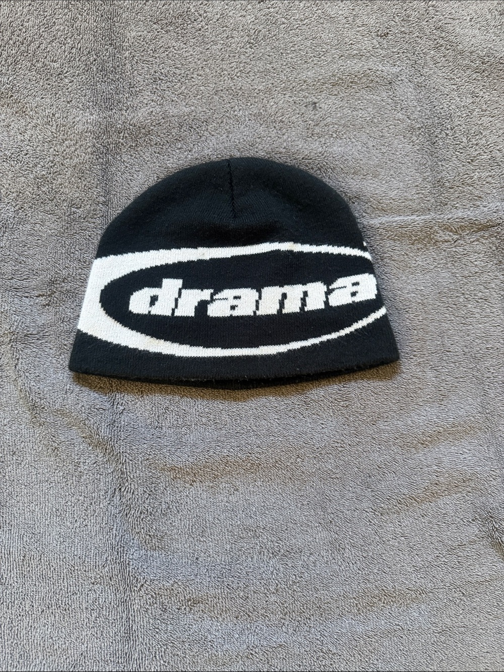 Drama Logo Black & White Beanie